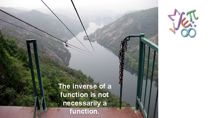 The inverse of a function is not necessarily a function. 