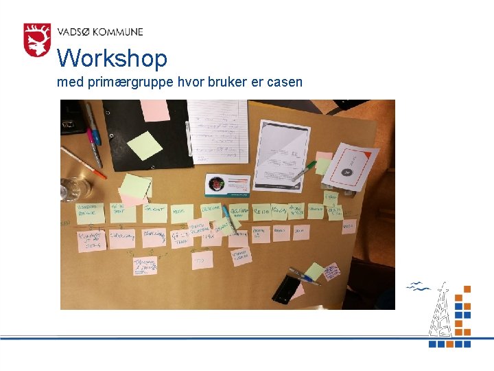 Workshop med primærgruppe hvor bruker er casen 