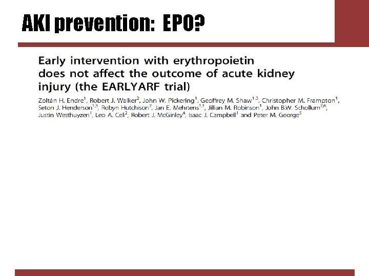 AKI prevention: EPO? 