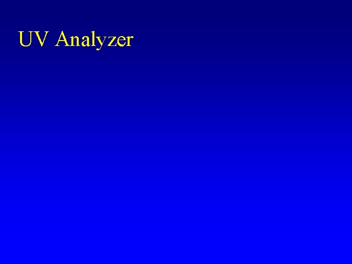 UV Analyzer 