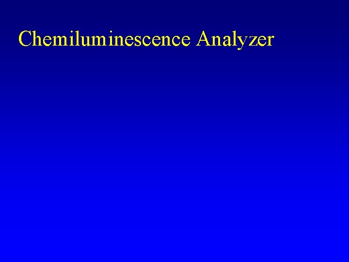 Chemiluminescence Analyzer 