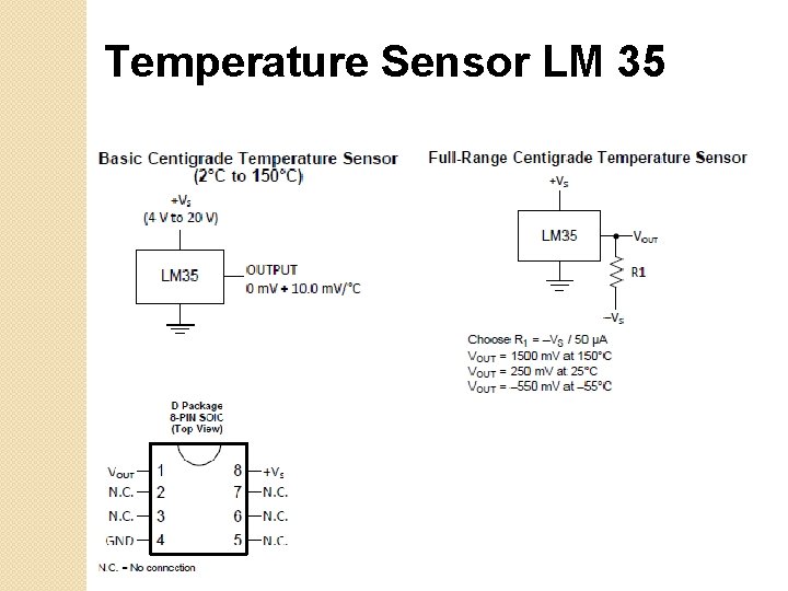 Temperature Sensor LM 35 