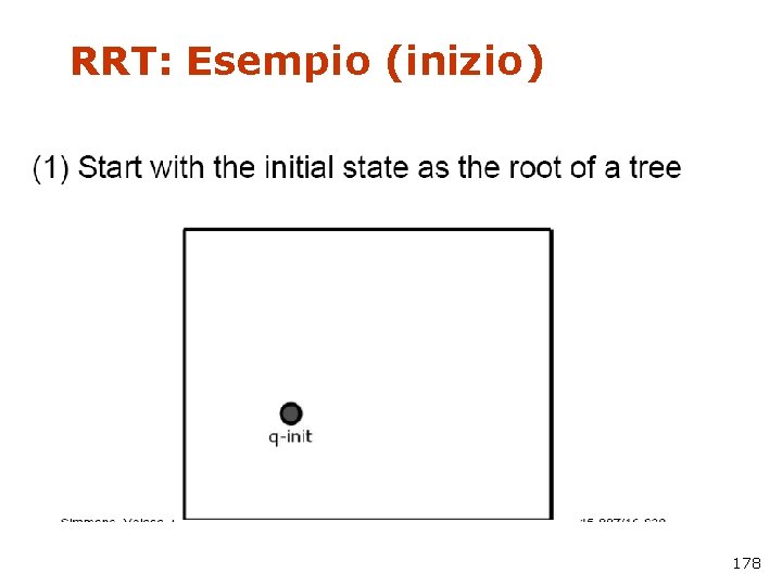 RRT: Esempio (inizio) 178 