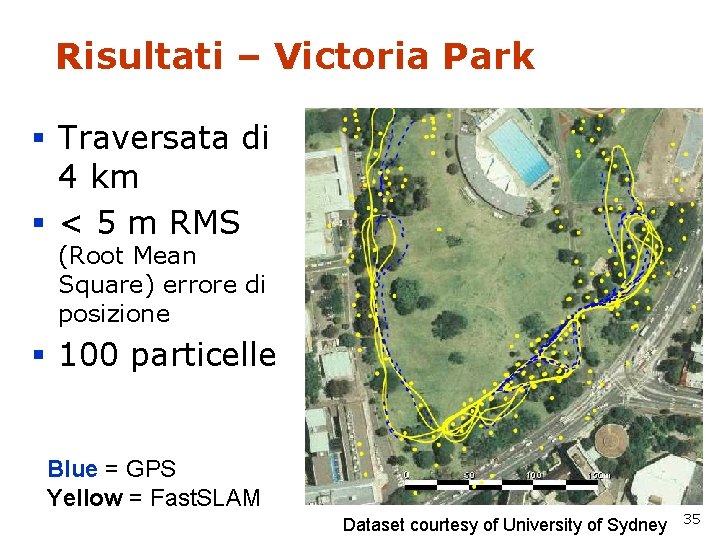 Risultati – Victoria Park § Traversata di 4 km § < 5 m RMS