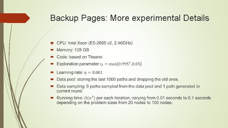Backup Pages: More experimental Details Backup Pages: More experimental Details
