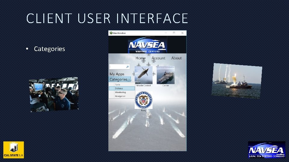 CLIENT USER INTERFACE • Categories 