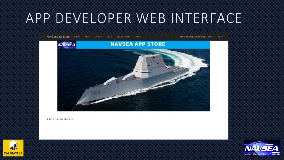 APP DEVELOPER WEB INTERFACE 