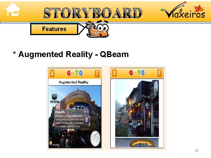 STORYBOARD Features * Augmented Reality - QBeam 29 