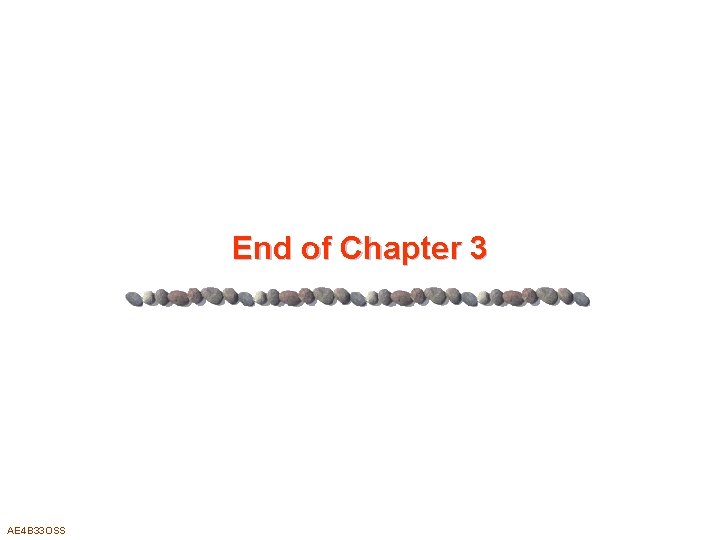 End of Chapter 3 AE 4 B 33 OSS 