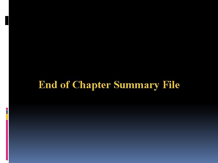 End of Chapter Summary File 