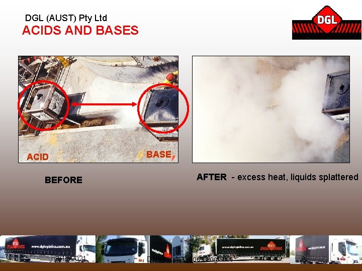 DGL (AUST) Pty Ltd ACIDS AND BASES BASE ACID BEFORE 9/12/2021 AFTER - excess