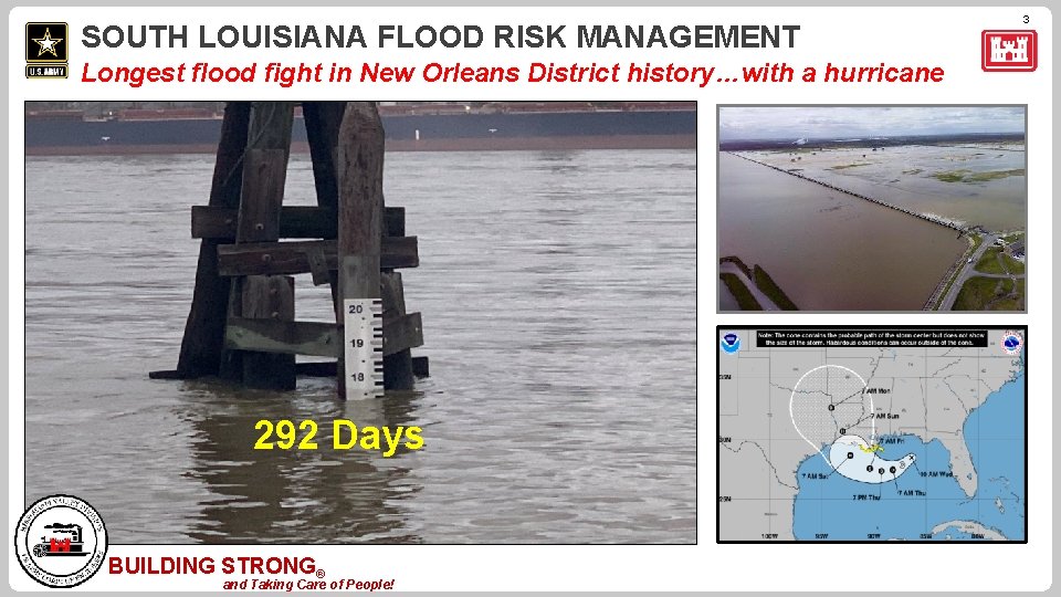SOUTH LOUISIANA FLOOD RISK MANAGEMENT Longest flood fight in New Orleans District history…with a