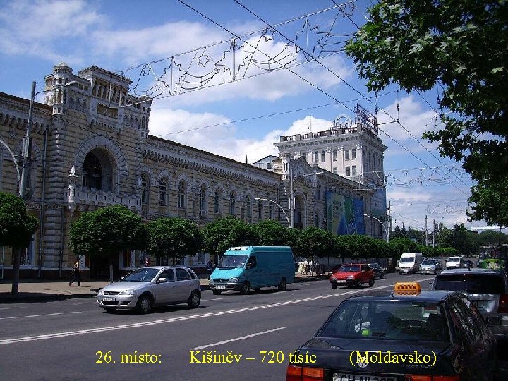 26. místo: Kišiněv – 720 tisíc (Moldavsko) 