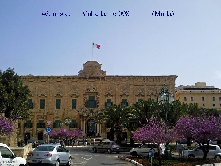 46. místo: Valletta – 6 098 (Malta) 