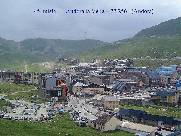 45. místo: Andora la Vella – 22 256 (Andora) 