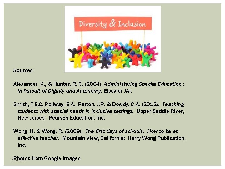 Sources: Alexander, K. , & Hunter, R. C. (2004). Administering Special Education : In Sources: Alexander, K. , & Hunter, R. C. (2004). Administering Special Education : In