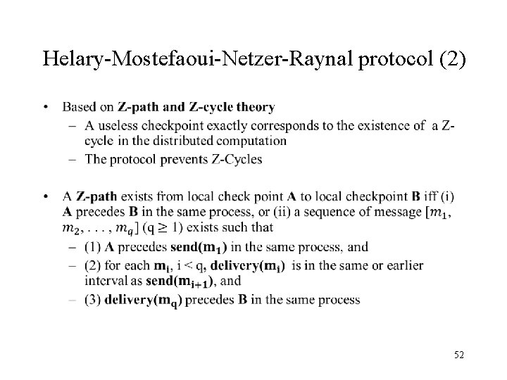 Helary-Mostefaoui-Netzer-Raynal protocol (2) • 52 