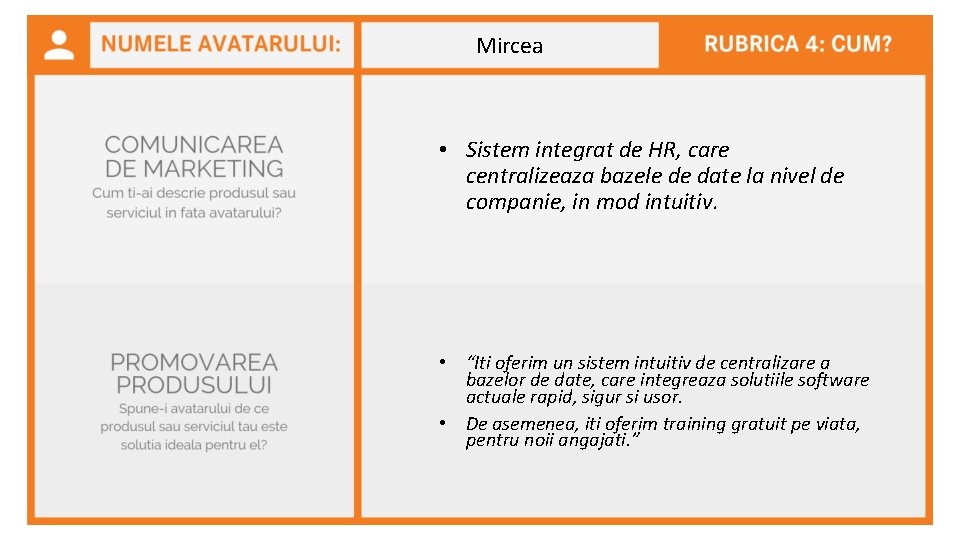 Mircea • Sistem integrat de HR, care centralizeaza bazele de date la nivel de