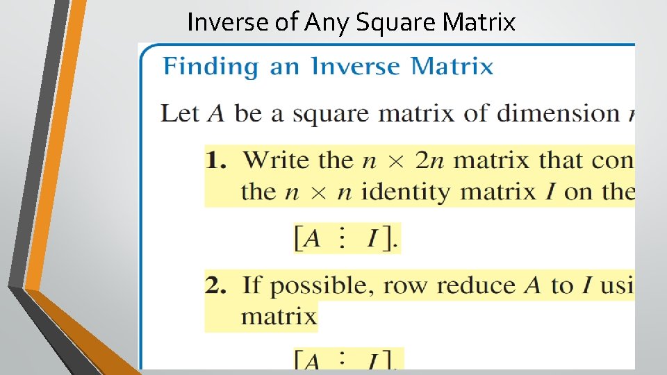 Inverse of Any Square Matrix 