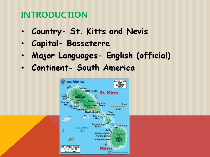 ST KITTS AND NEVIS By Adjani Menefee INTRODUCTION