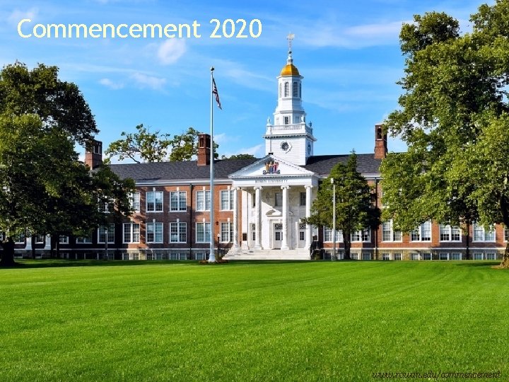 Commencement 2020 www. rowan. edu/commencement 