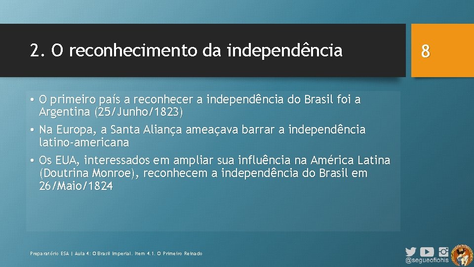 Aula 4 O Brasil Imperial 4 1 O