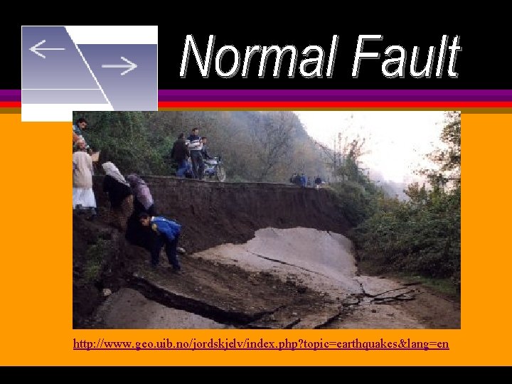 http: //www. geo. uib. no/jordskjelv/index. php? topic=earthquakes&lang=en 