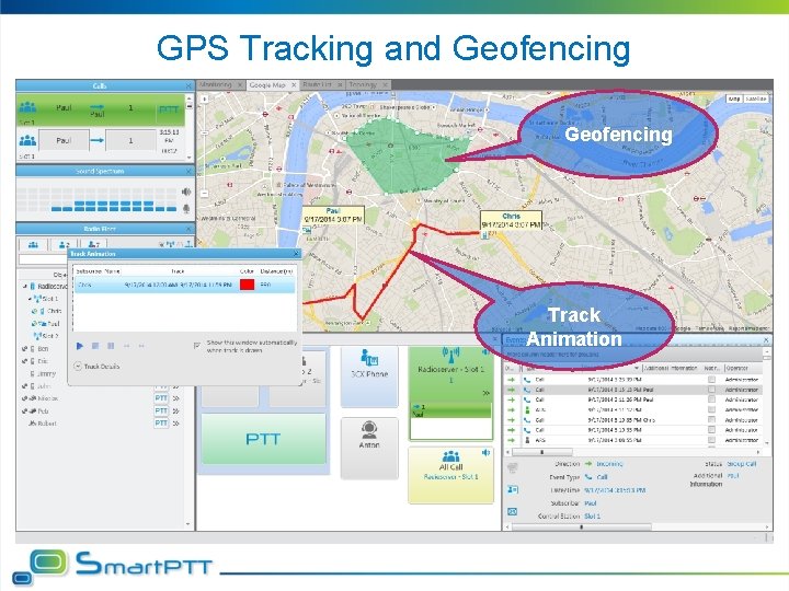 GPS Tracking and Geofencing Track Animation 