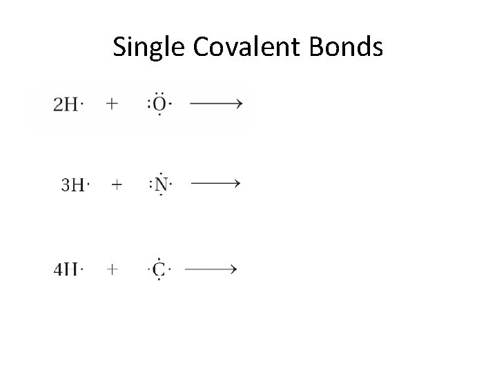 8. 2 Single Covalent Bonds 