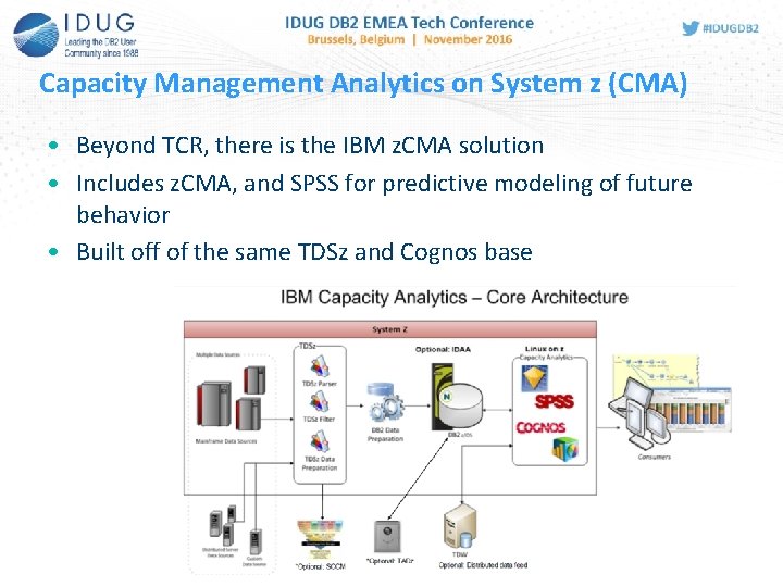 Capacity Management Analytics on System z (CMA) • Beyond TCR, there is the IBM Capacity Management Analytics on System z (CMA) • Beyond TCR, there is the IBM