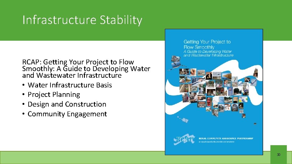 Infrastructure Stability RCAP: Getting Your Project to Flow Smoothly: A Guide to Developing Water