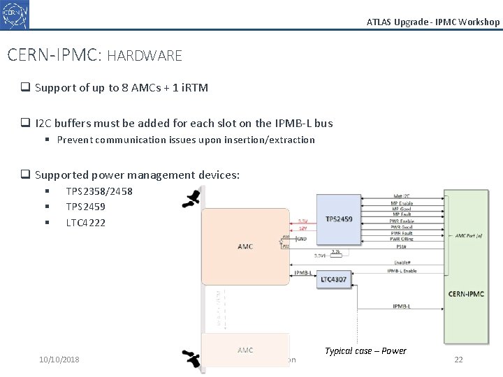 ATLAS Upgrade - IPMC Workshop CERN-IPMC: HARDWARE q Support of up to 8 AMCs