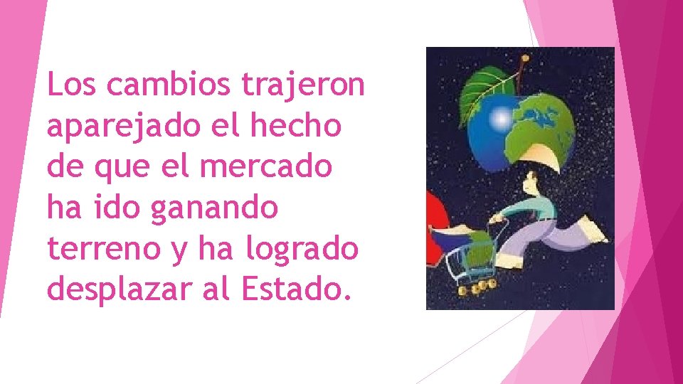 Los cambios trajeron aparejado el hecho de que el mercado ha ido ganando terreno