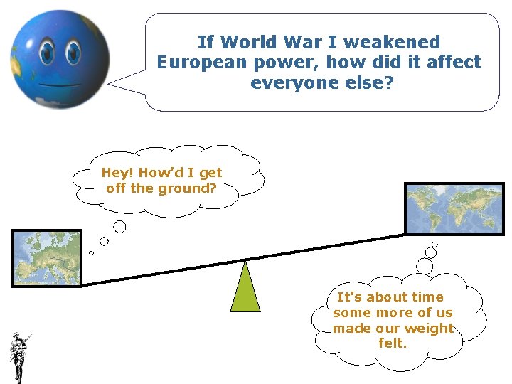 If World War I weakened European power, how did it affect everyone else? Hey!