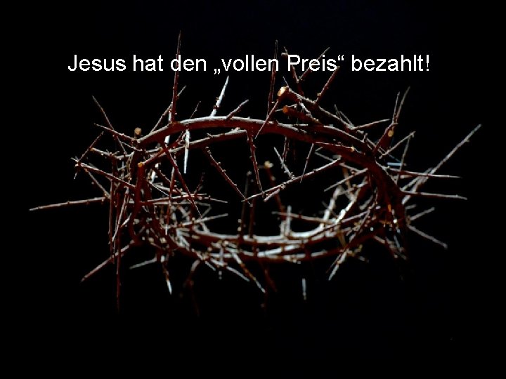 Einander die FüBe waschen? Jesus hat den „vollen Preis“ bezahlt! GZD 2018 