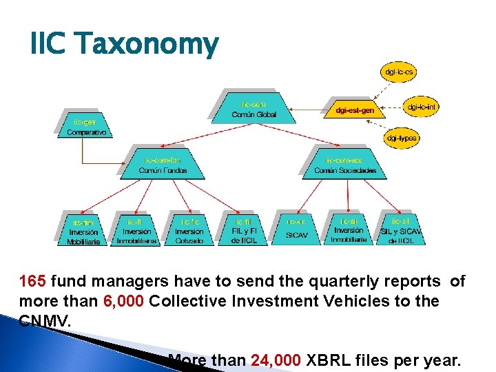 IIC Taxonomy 165 fund managers have to send the quarterly reports of more than