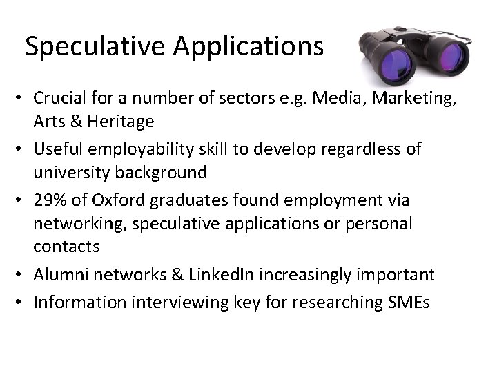 Speculative Applications • Crucial for a number of sectors e. g. Media, Marketing, Arts