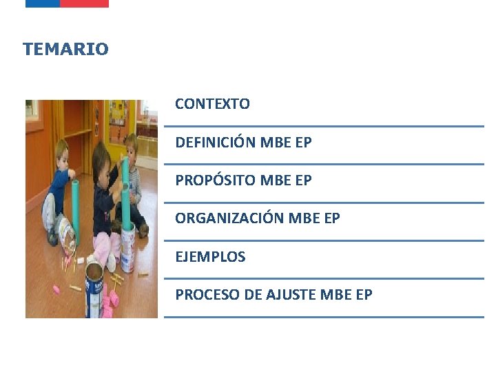 TEMARIO CONTEXTO DEFINICIÓN MBE EP PROPÓSITO MBE EP ORGANIZACIÓN MBE EP EJEMPLOS PROCESO DE TEMARIO CONTEXTO DEFINICIÓN MBE EP PROPÓSITO MBE EP ORGANIZACIÓN MBE EP EJEMPLOS PROCESO DE