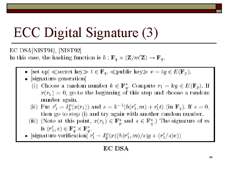 ECC Digital Signature (3) 39 