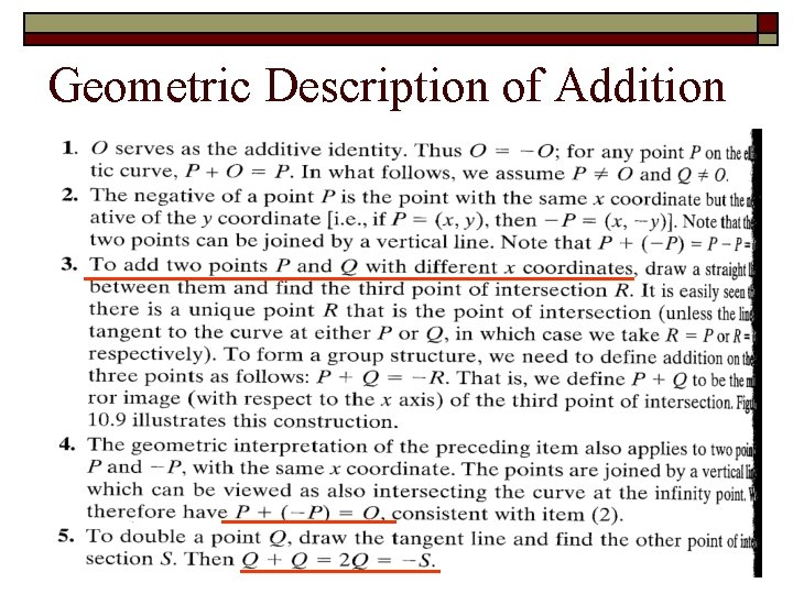 Geometric Description of Addition 6 