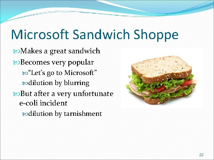 Microsoft Sandwich Shoppe Makes a great sandwich Becomes very popular “Let’s go to Microsoft”