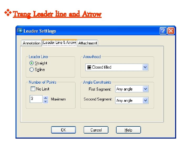  Trang Leader line and Arrow 