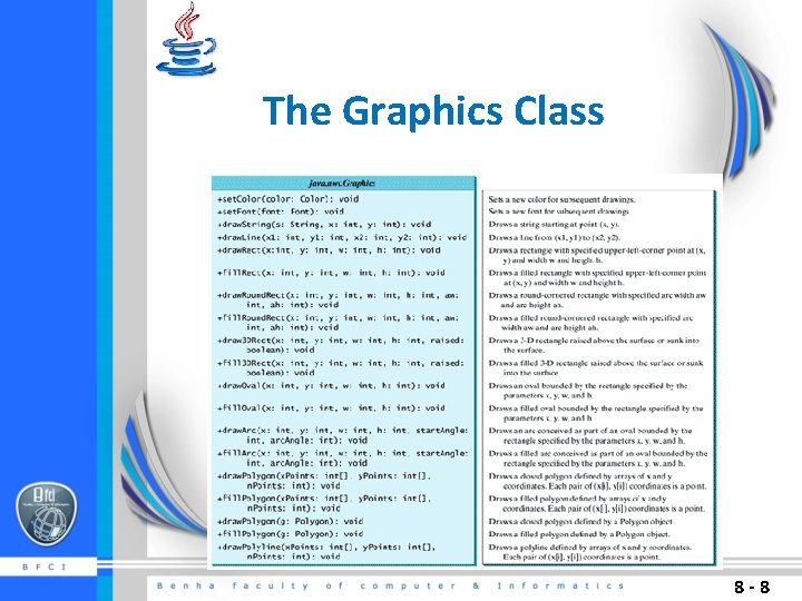 The Graphics Class 8 -8 The Graphics Class 8 -8