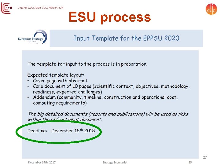 ESU process 27 