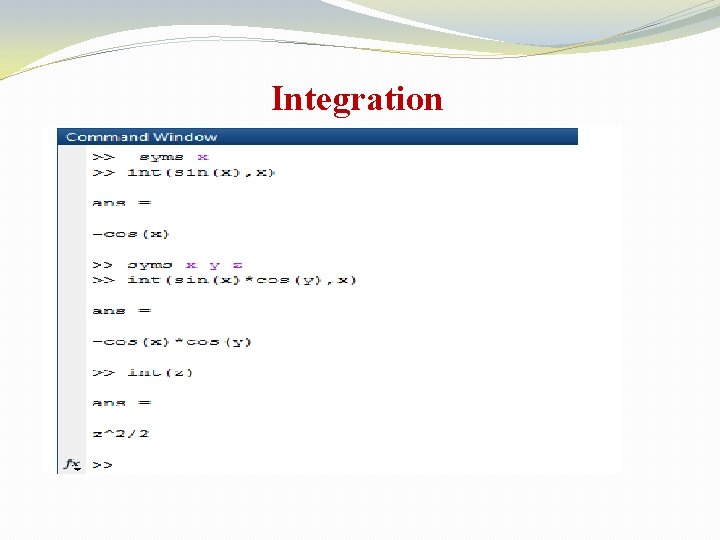 Integration Integration