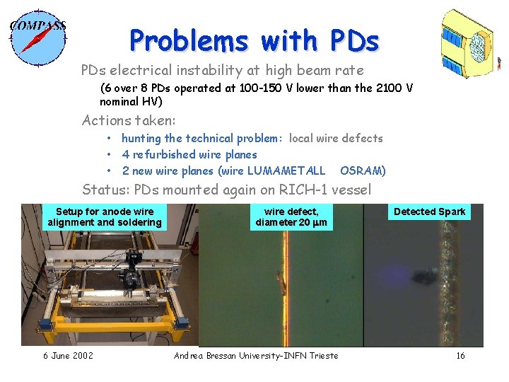 Problems with PDs electrical instability at high beam rate (6 over 8 PDs operated