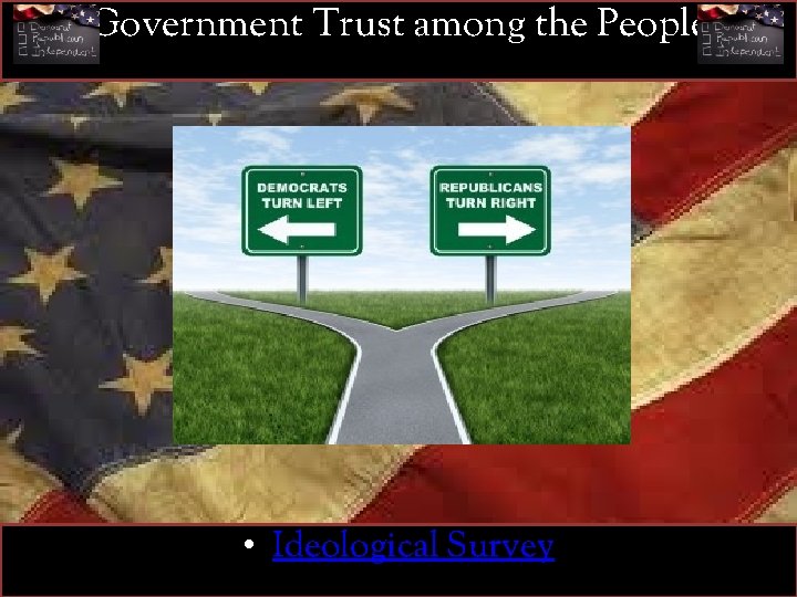 Government Trust among the People • Ideological Survey 