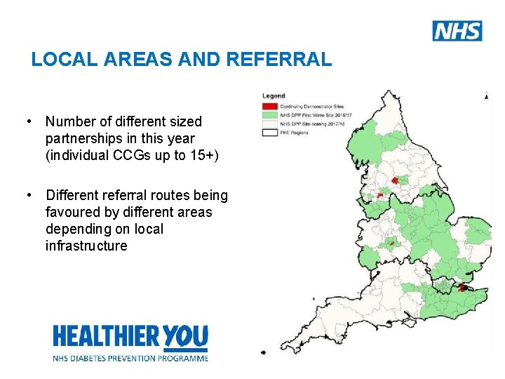 LOCAL AREAS AND REFERRAL • Number of different sized partnerships in this year (individual