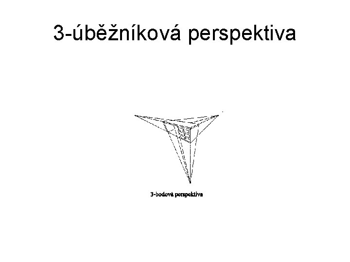 3 -úběžníková perspektiva 