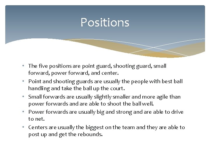 Basketball By Jayden Period 5 What Is Basketball